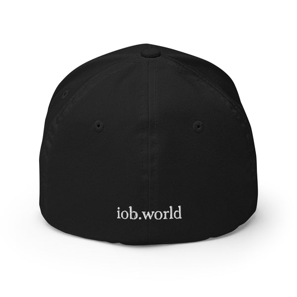 I Oppose Bullying - Black Structured Twill Cap (White Text)