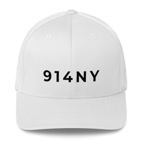 914 NY White & Black Cap
