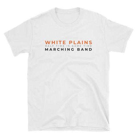 White Plains Marching Band Short-Sleeve White T-Shirt