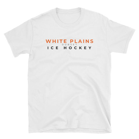 White Plains Ice Hockey Short-Sleeve White T-Shirt
