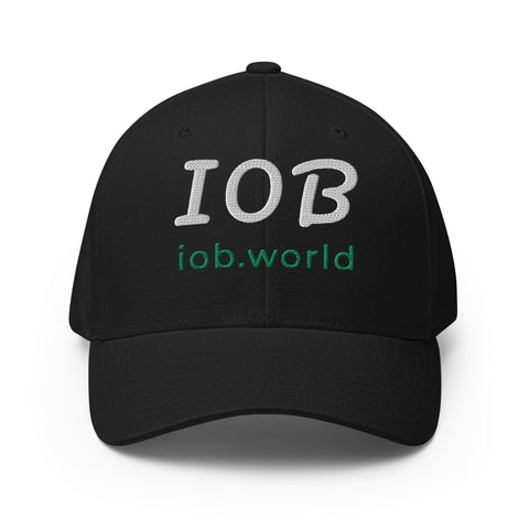 IOB - Black Structured Twill Cap