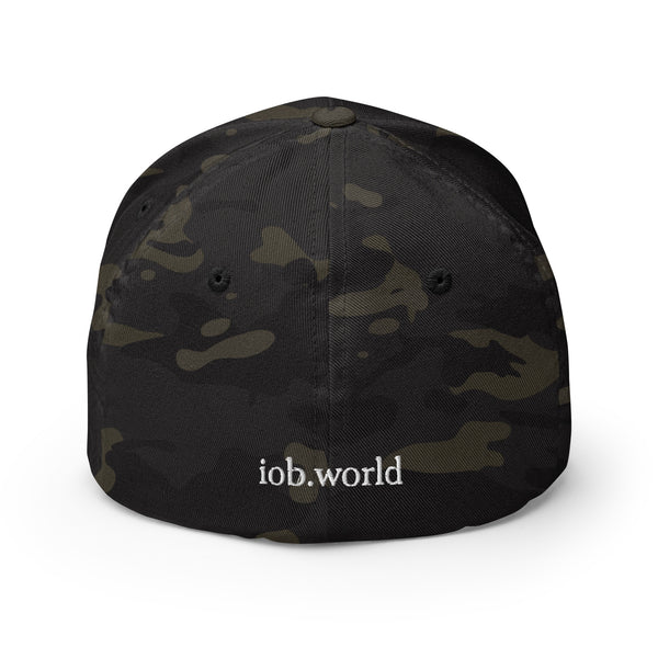 I Oppose Bullying - Dark Camouflage Structured Twill Cap (White Text)