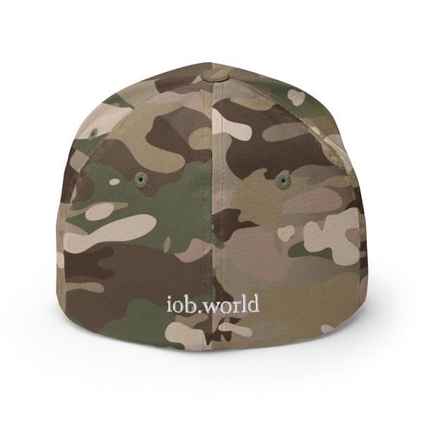 I Oppose Bullying - Light Camouflage Structured Twill Cap (White Text)