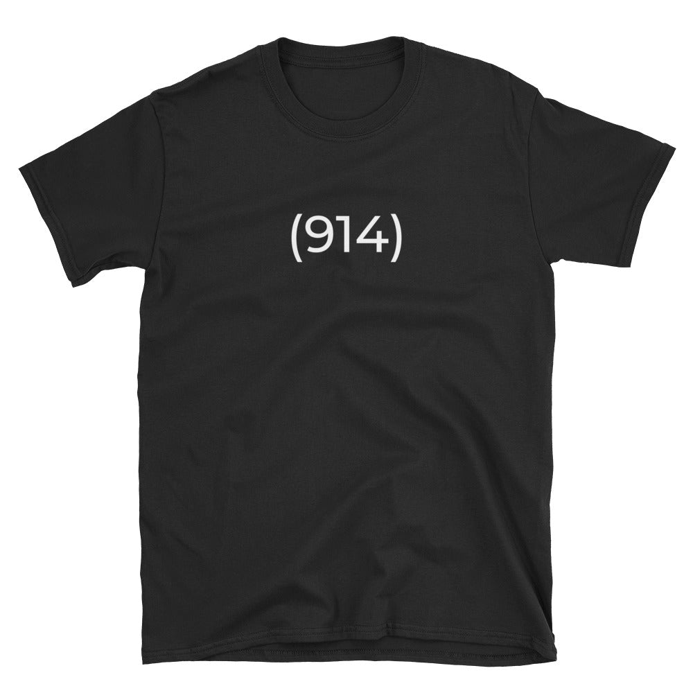 (914) Short-Sleeve Black T-Shirt