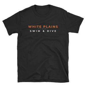 While Plains Swim & Dive Short-Sleeve Black T-Shirt