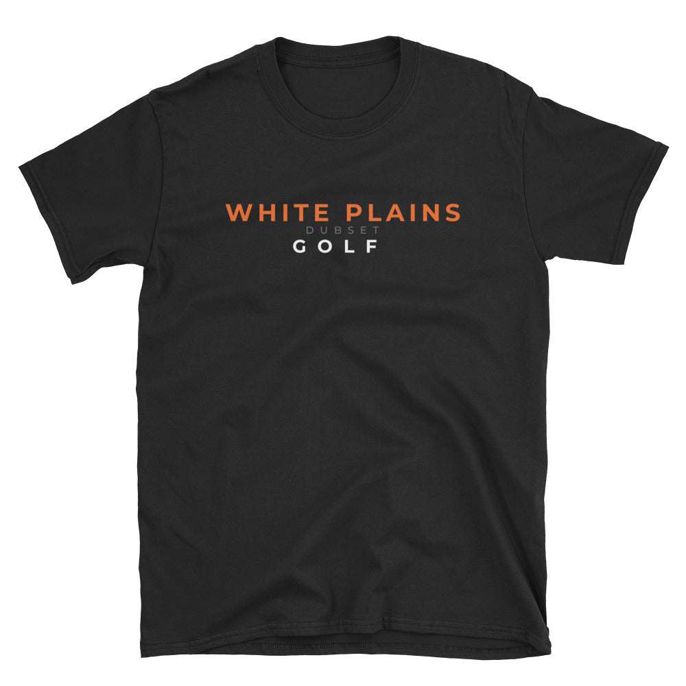 White Plains Golf Short-Sleeve Black T-Shirt