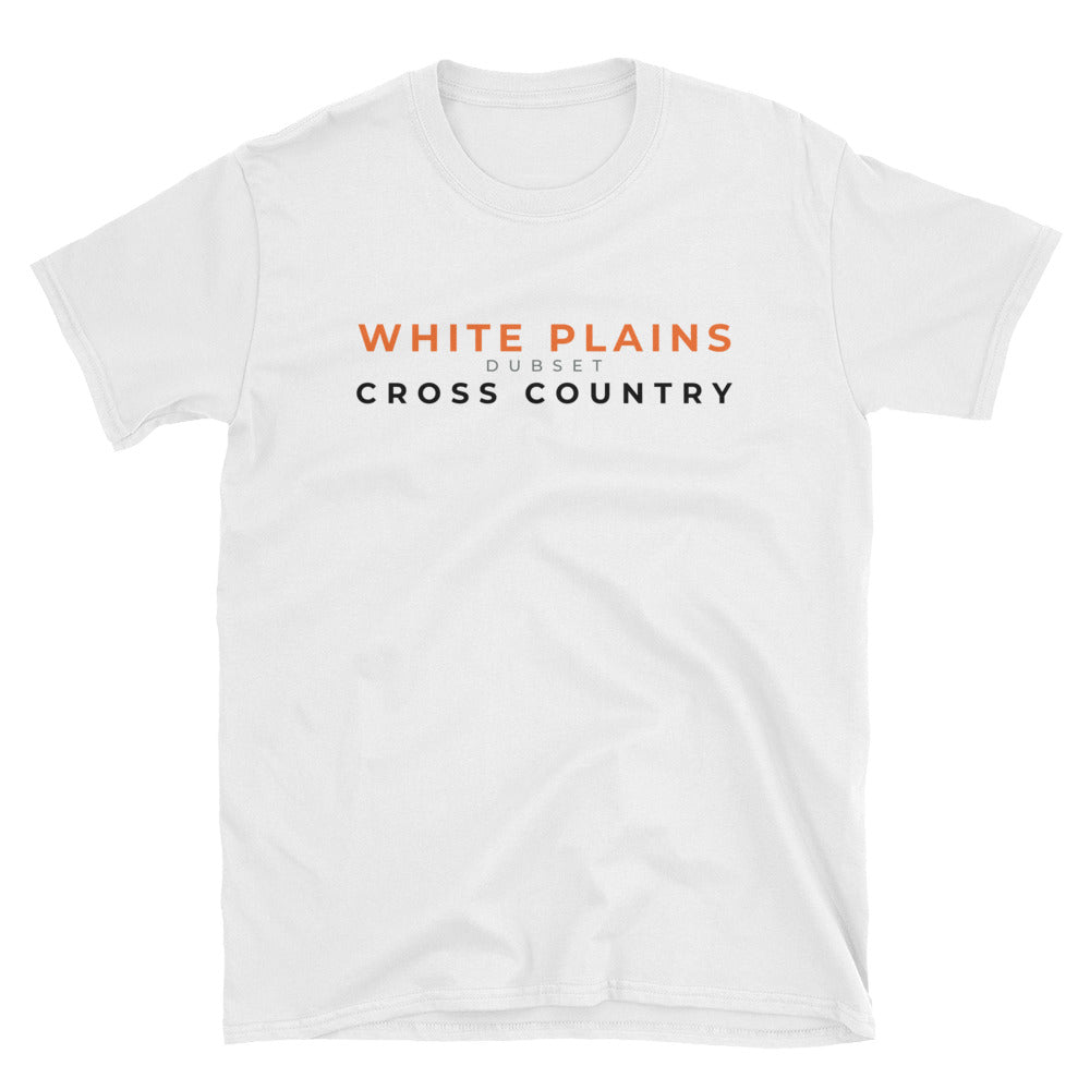 White Plains Cross Country Short-Sleeve White T-Shirt