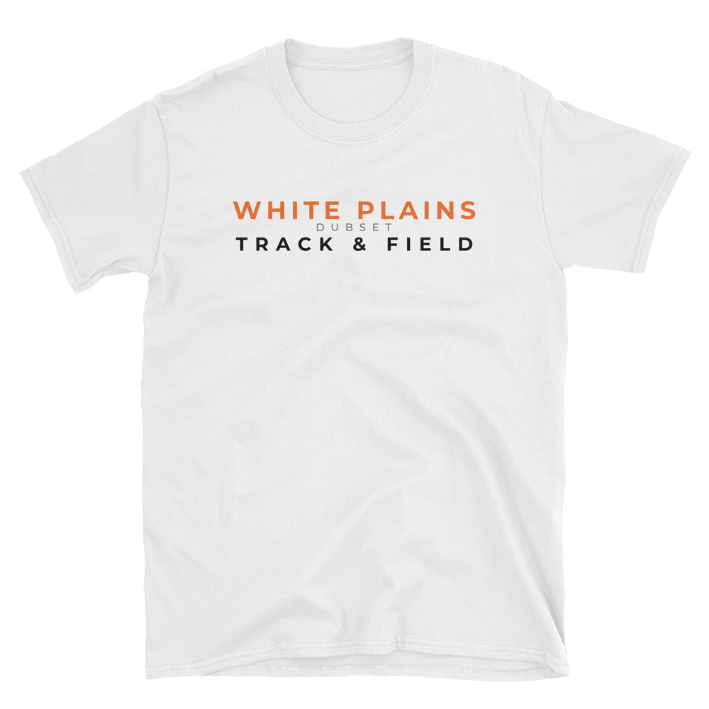 White Plains Track & Field Short-Sleeve White T-Shirt