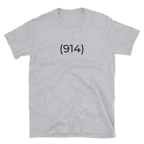 (914) Short-Sleeve Grey T-Shirt