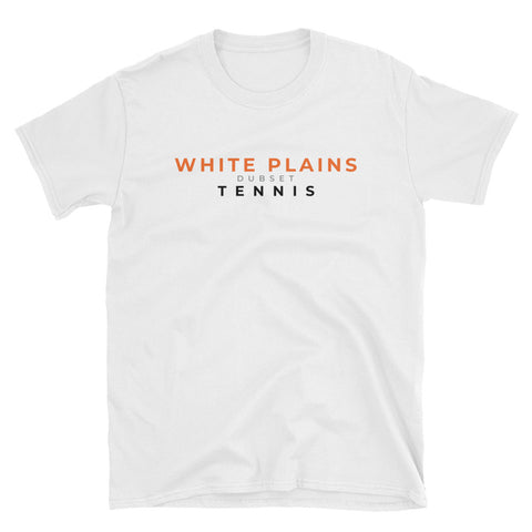 White Plains Tennis Short-Sleeve White T-Shirt