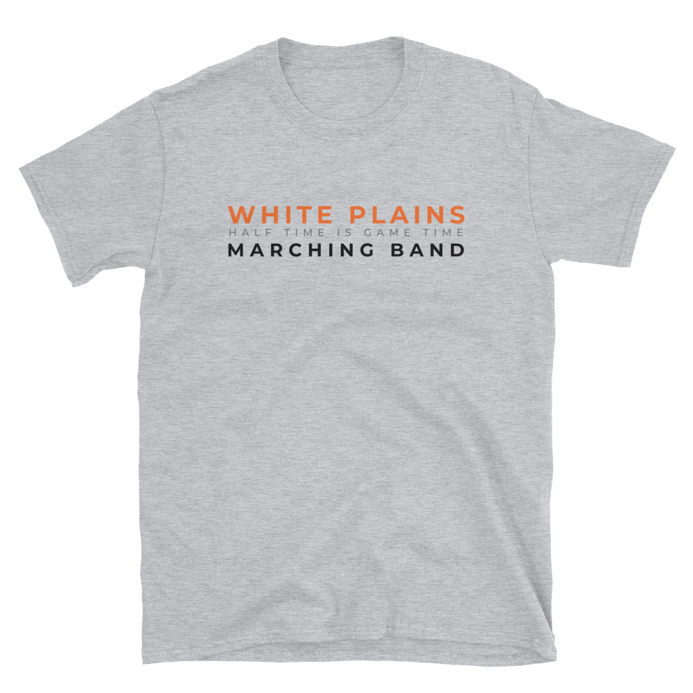 White Plains Marching Band Short-Sleeve Grey T-Shirt