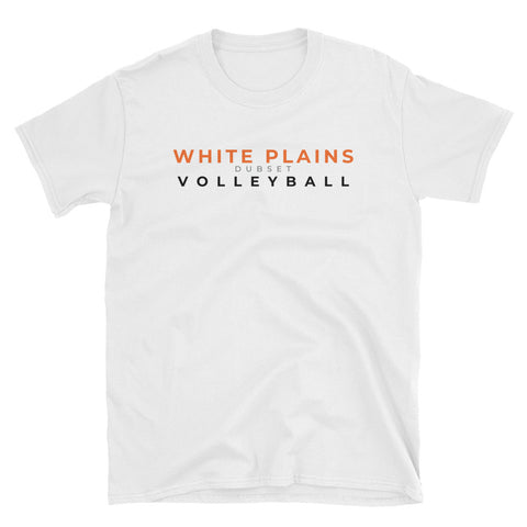 White Plains Volleyball Short-Sleeve White T-Shirt