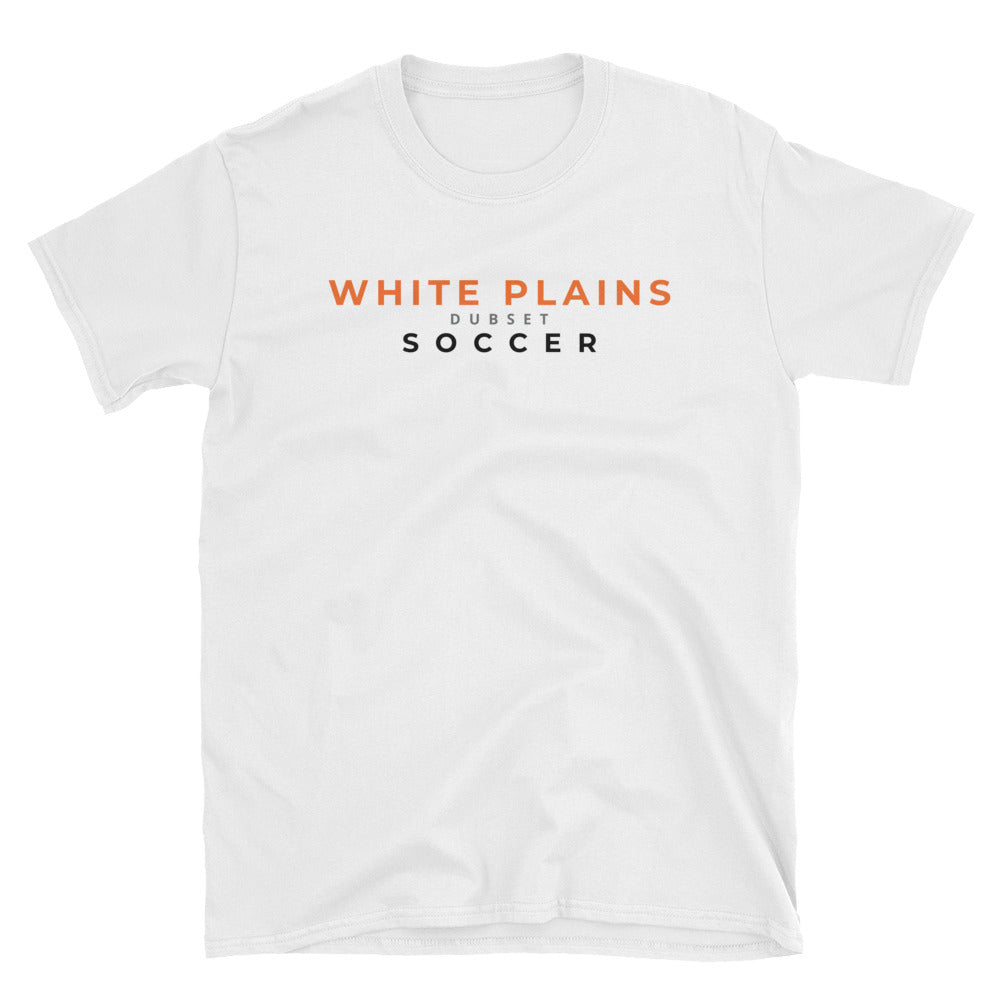 White Plain Soccer Short-Sleeve White T-Shirt