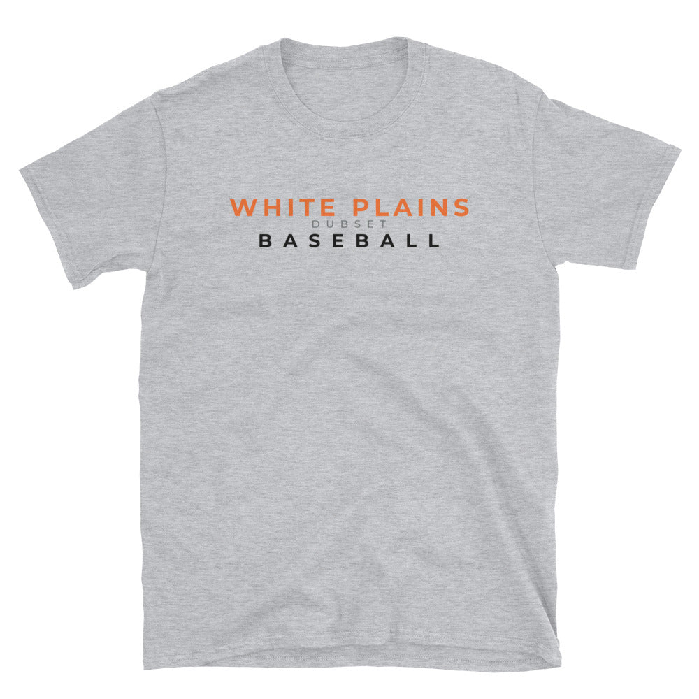 White Plains Baseball Short-Sleeve Grey T-Shirt