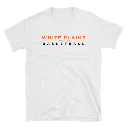 White Plains Basketball Short-Sleeve White T-Shirt