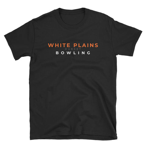 White Plains Bowling Short-Sleeve Black T-Shirt