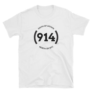 (914) Logo Short-Sleeve White T-Shirt
