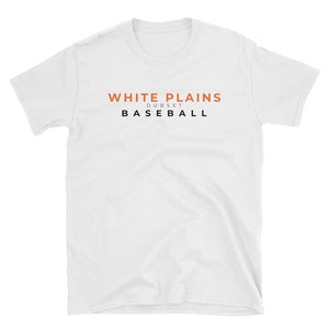 White Plains Baseball Short-Sleeve White T-Shirt
