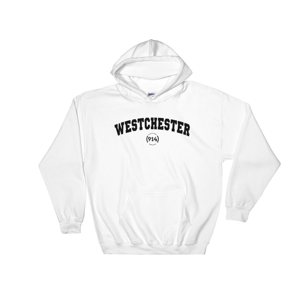 Signature Westchester White Hooded Sweatshirt