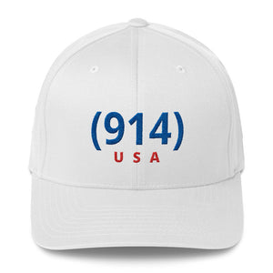 Signature (914) White & Blue USA Cap