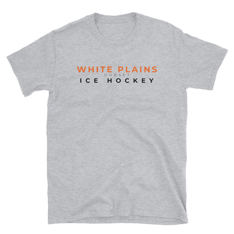 White Plains Ice Hockey Short-Sleeve Grey T-Shirt