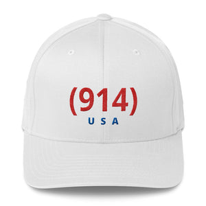 Signature (914) White & Red USA Cap