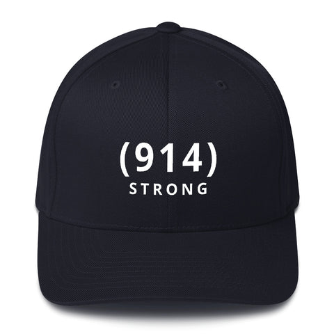 (914) Strong Black Structured Twill Cap: 100% to Cause